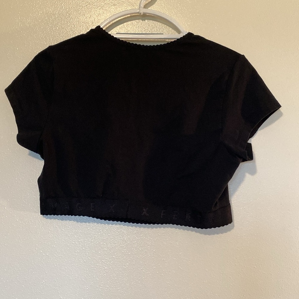 Savage X Fenty SPORTS BRA - CROP TEE SPORTS BRA - shirt BLACK 1X - Picture 6 of 12